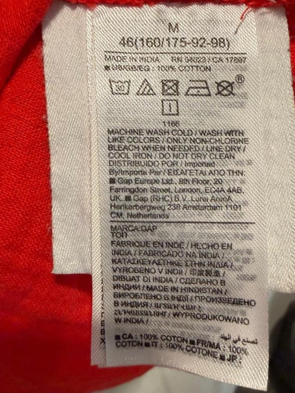 GAP Red Ruffle-Shoulder Tank Top Small - Picture 3 of 4
